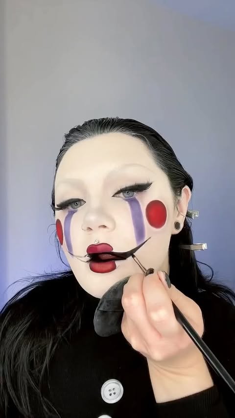 Instagram post by @vocallyshook for PinkyParadise. Caption reads: just a casual look to go see @fnafmovie....