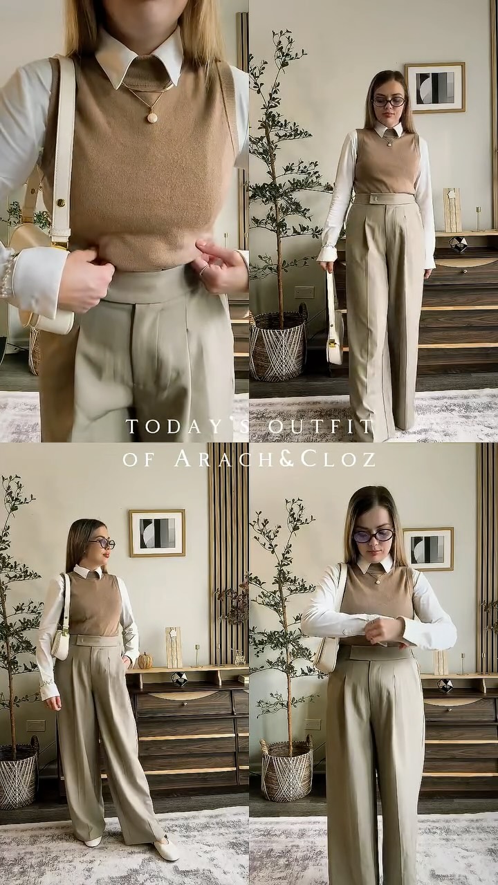 Instagram post by @khrystynapolek for 7or9. Caption reads: [...] @arachcloz 
Shirt @ameliora 
Shoes....