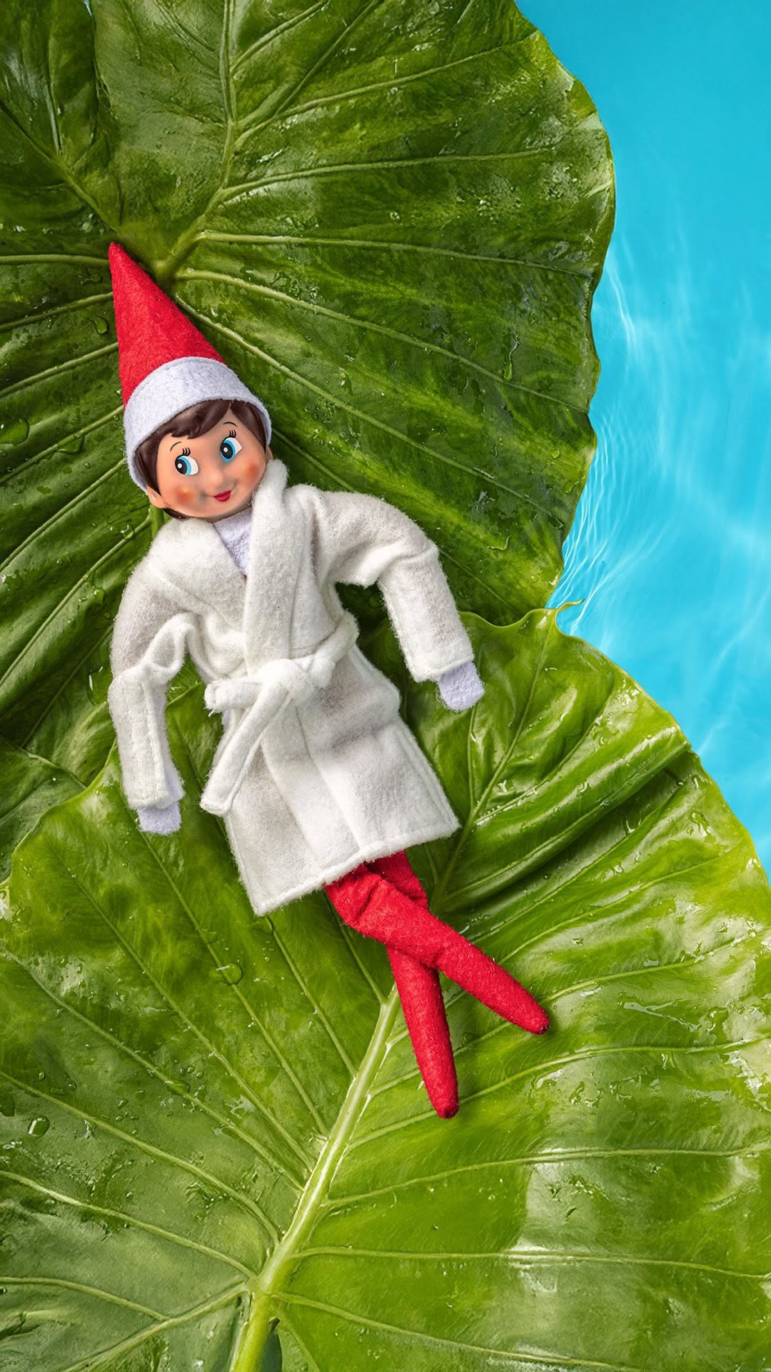 Instagram post by @adamstewart for Sandals Resorts. Caption reads: The Elf on the Shelf® Scout Elf™ is back in the....