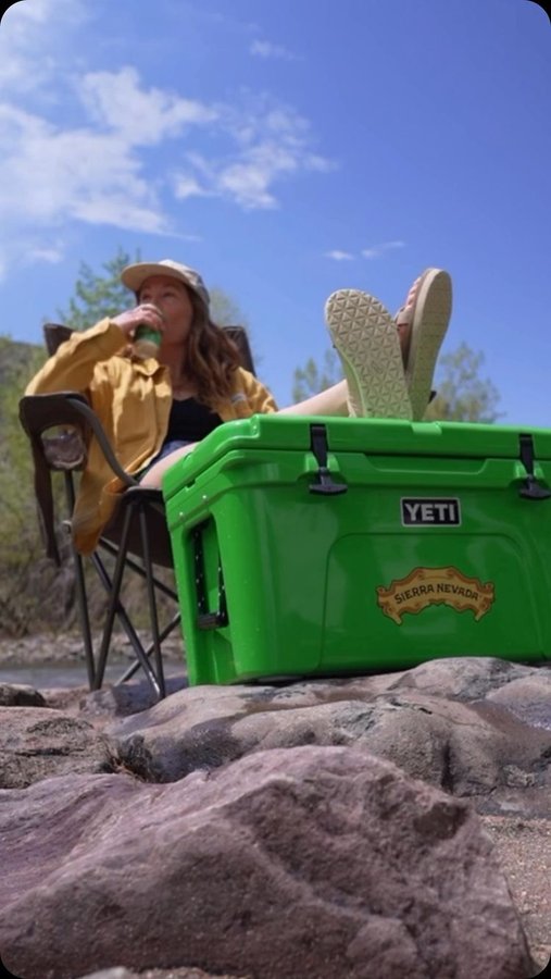 Instagram post by @robinvangyn for Sierra Nevada Brewing Co.. Caption reads: Last spring, we sent Sierra Nevada Ambassador and....