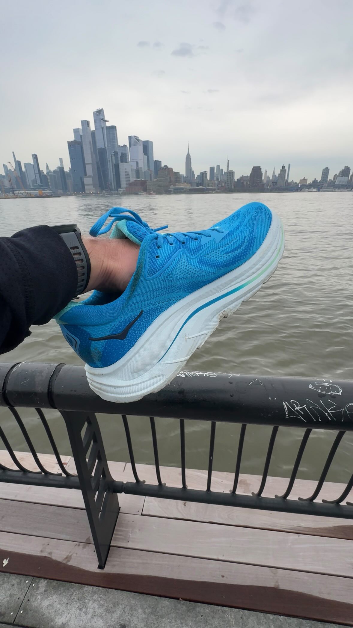 Instagram post by @brandonshamy for DICK'S Sporting Goods. Caption reads: This is a full circle moment with @hoka. When I....