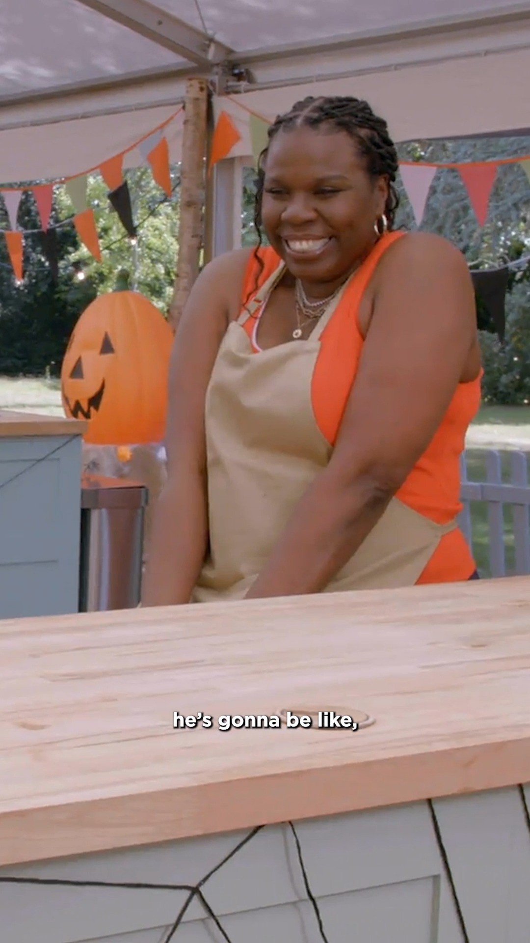 Instagram post by @lesdogggg for Roku. Caption reads: Tricks, treats and Leslie Jones. Stream The Great....