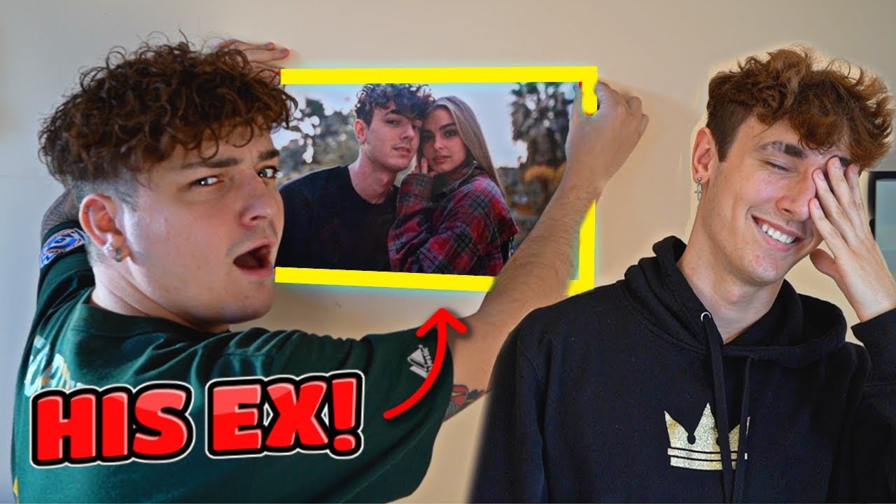 YouTube post by @itsNickBean for YouNow. Caption reads: I Put Pictures Of Addison In Bryces Room.....