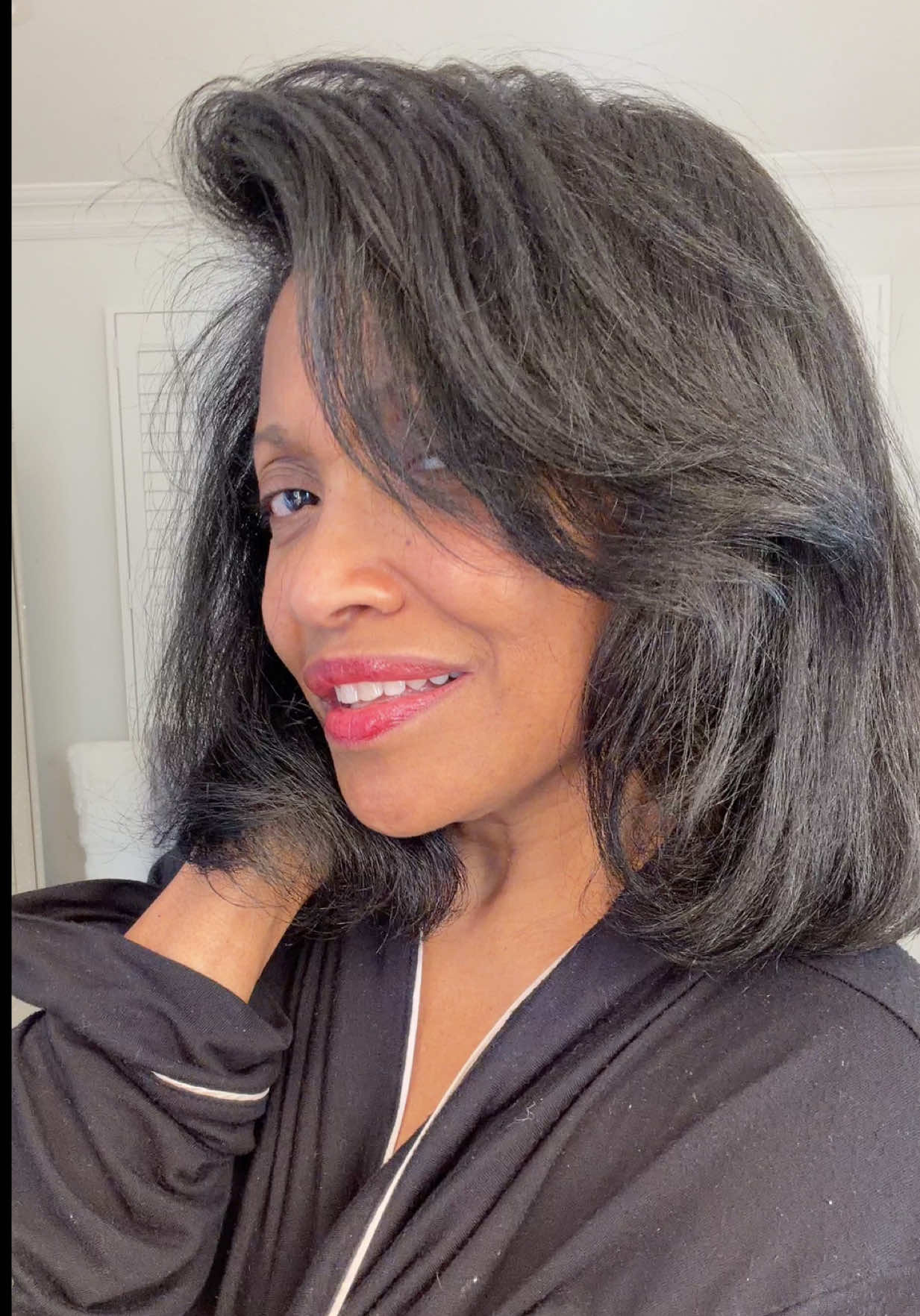 TikTok post by @kjacksonlifestyle23 for Design Essentials. Caption reads: [...] #hairprep #deepconditioning @Design....