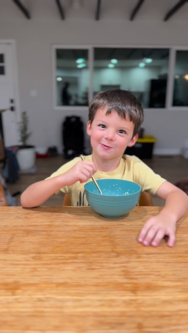 Instagram post by @betterwithbaylor for Magic Spoon. Caption reads: [...] house awhile ago. So this cereal from Magic....