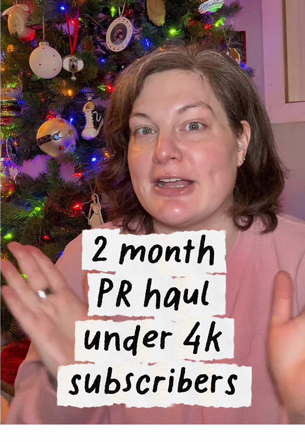TikTok post by @frag_analysis for Experiment Beauty. Caption reads: 🎁 HOLIDAY PR HAUL (under 4k subscribers) 🎁....