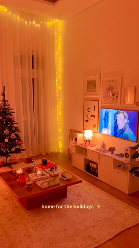 Instagram post by @nordwind.hygge for EDIFIER. Caption reads: [...] on repeat, warm lights, and my new Edifier....