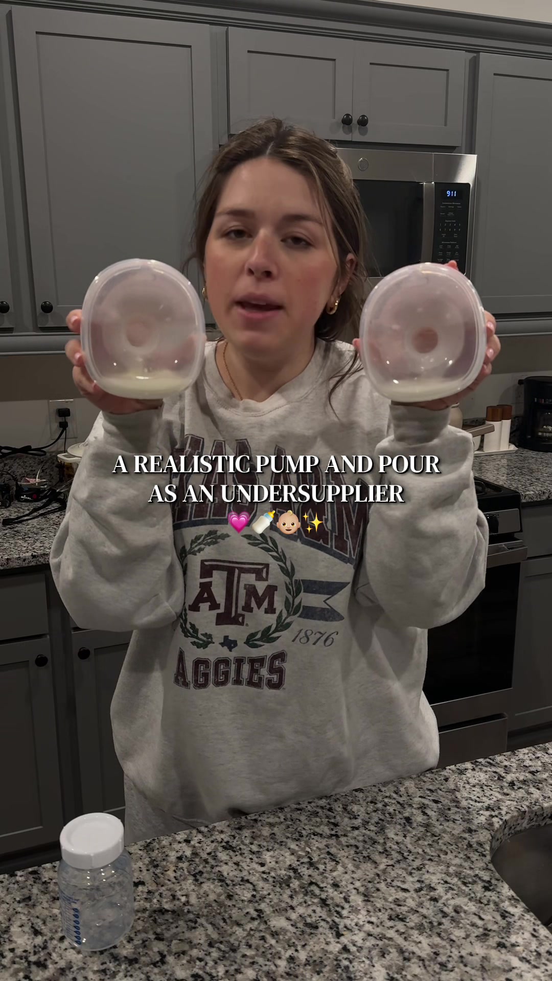 TikTok post by @kaeleeelyce for Mommed. Caption reads: [...] are keeping my hope alive🫶🏼🎀🍼✨ #mommed....