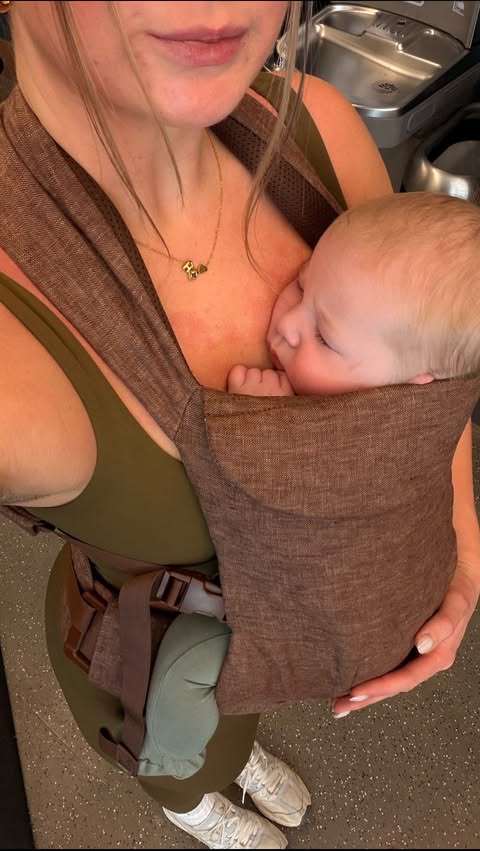 Instagram post by @hanncoleman for WildBird. Caption reads: [...] this full body workout day!! Carrier....