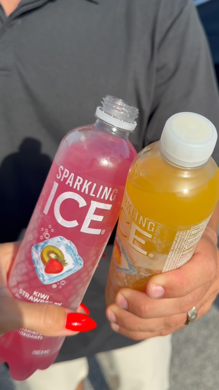 Instagram post by @rachelfuda for Sparkling Ice. Caption reads: My first Sparkling Ice Summer Bucket list moment:....