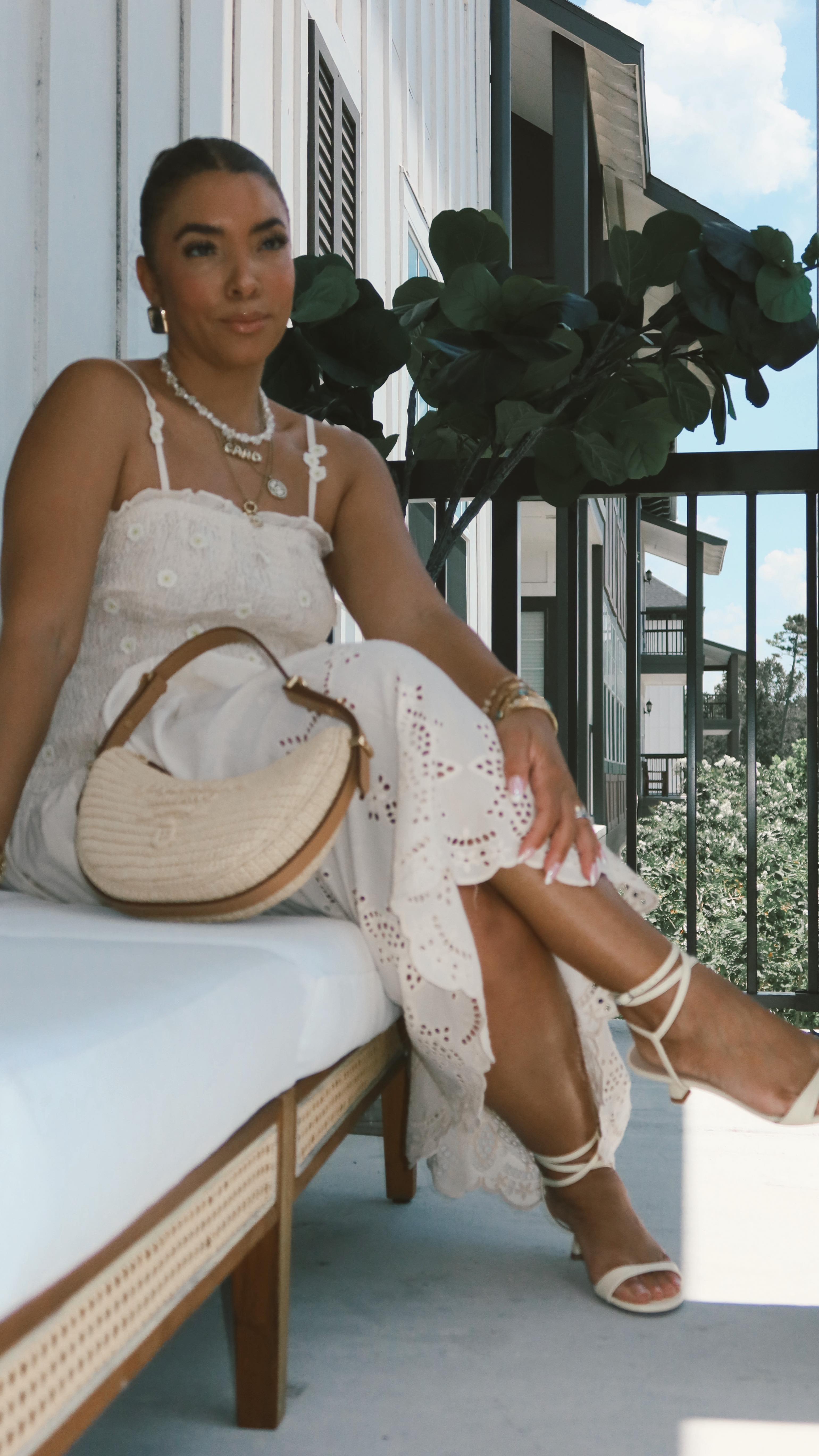 Instagram post by @carolinsuarez_ for STUART WEITZMAN. Caption reads: I love shoes, sandals are my favorite though✨ When....