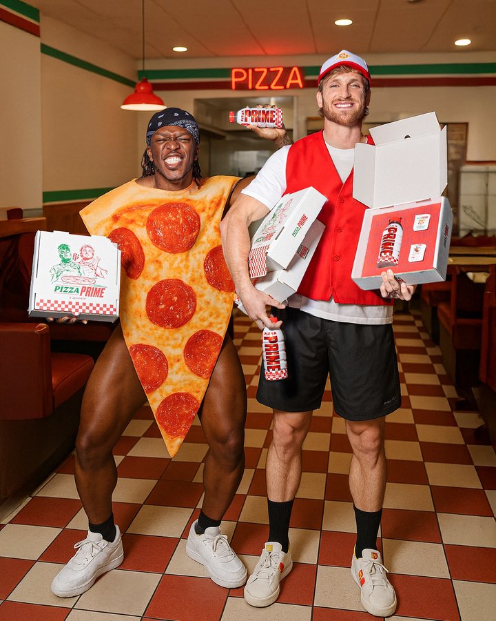 Instagram post by @loganpaul for DrinkPrime. Caption reads: [...] shop to place an order. #DRINKPRIME....