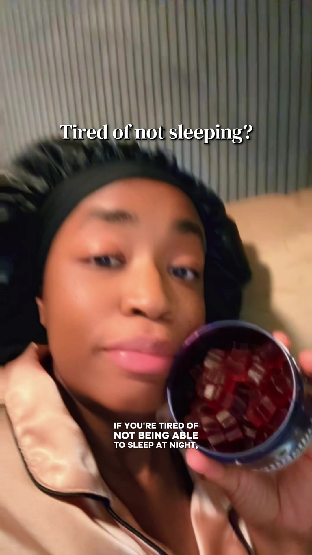 TikTok post by @keonasdeals for LullaBites. Caption reads: [...] support in a sweet strawberry gummy.....