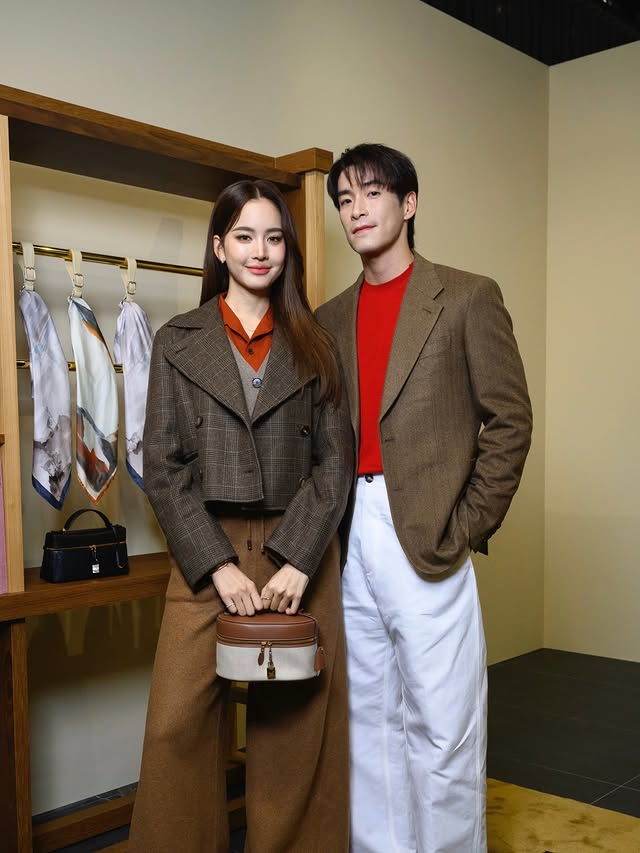 Instagram post by @lekteeradetch for Loro Piana. Caption reads: [...] the SS26 Collection here in....