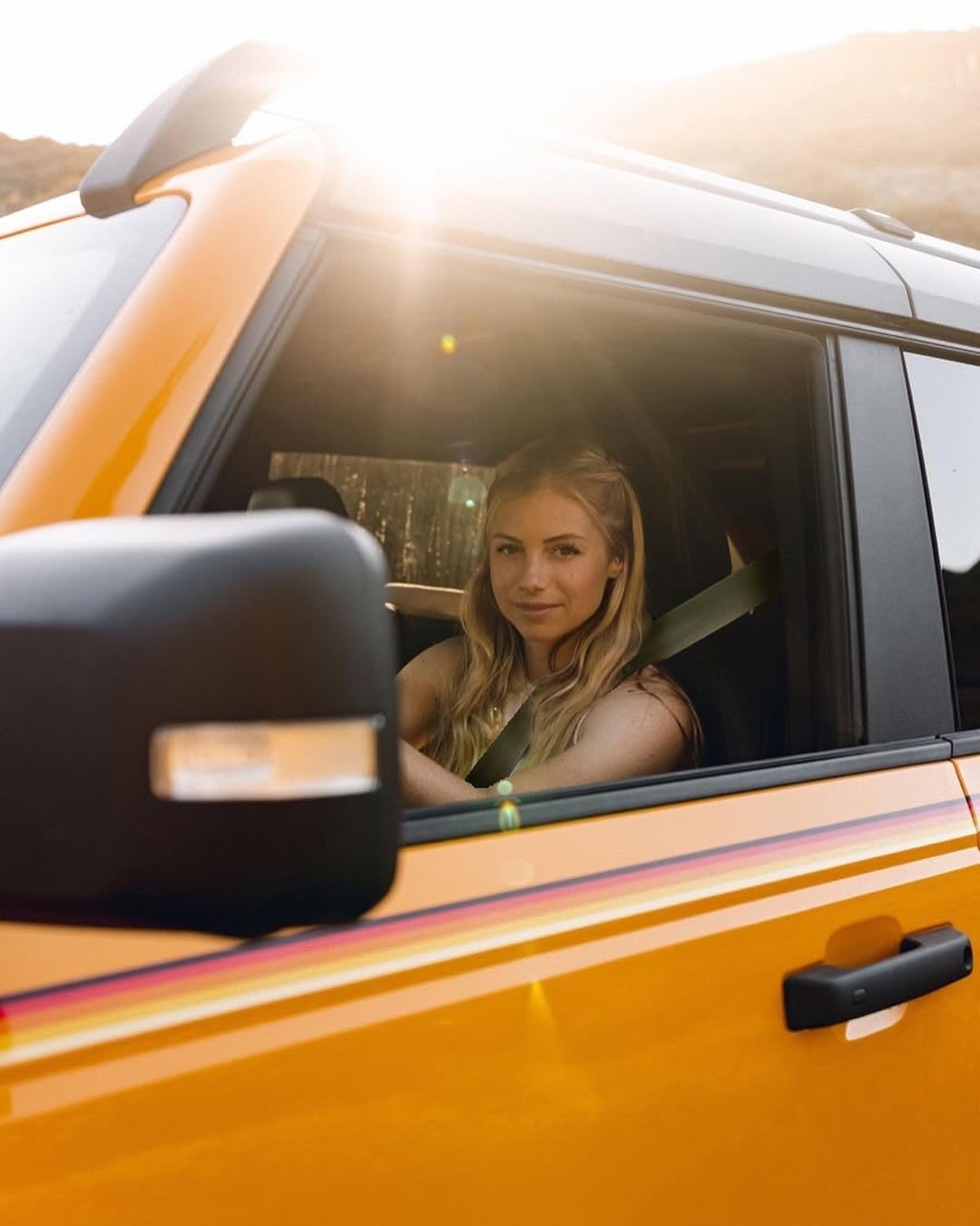 Instagram post by @rachelstrait1 for Ford Bronco. Caption reads: #TeamBronco_Ambassador | Ford Motor Company. From....