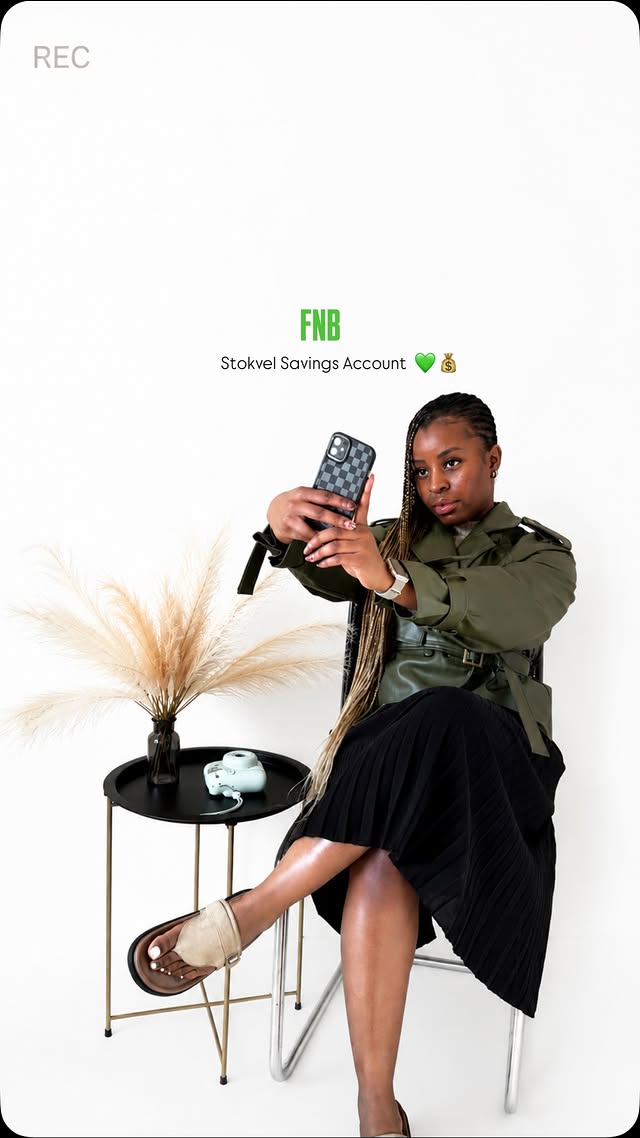 Instagram post by @ndzalyy_y for FNB SA. Caption reads: [...] #HelpChangesEverything @fnbsa.