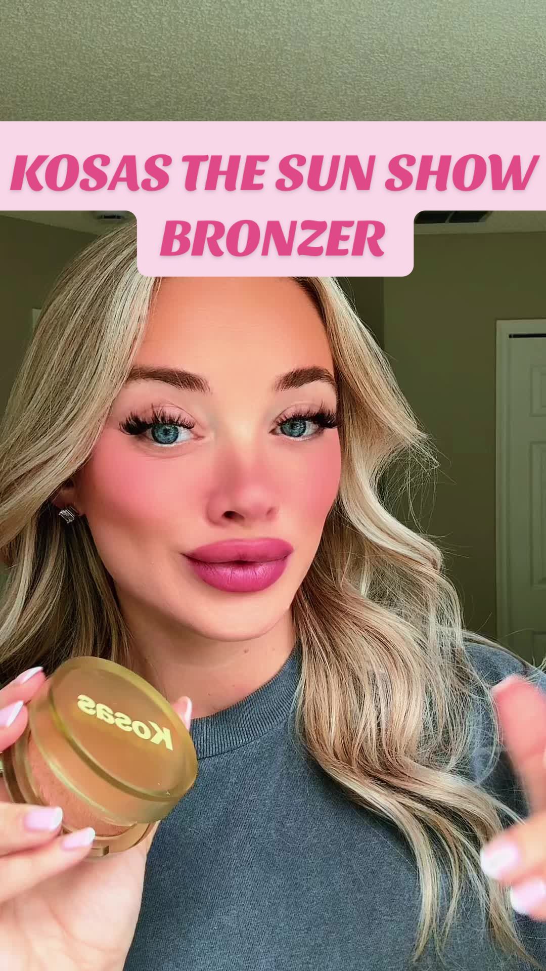 TikTok post by @mora_alyss for Kosas. Caption reads: [...] just got back from vacation @Kosas....