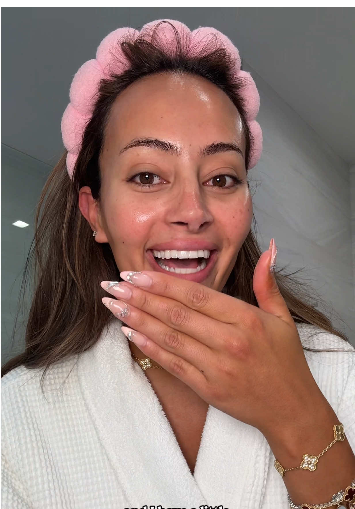 TikTok post by @xoxoemira for Theinkeylist. Caption reads: PRETTY GIRLS GET PIMPLES TOO!!! 🫦 my skin has....