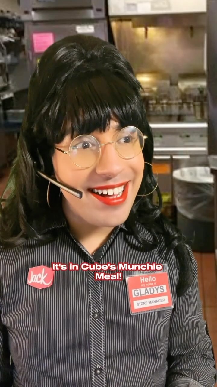 Instagram post by @izzy_insane for Jack In The Box. Caption reads: #JackInTheBoxPartner Cube’s Munchie Meal is at....