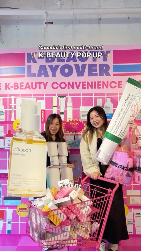 Instagram post by @toronto.sisters for Todotoronto. Caption reads: Canada’s BIGGEST K-beauty pop up just landed in....