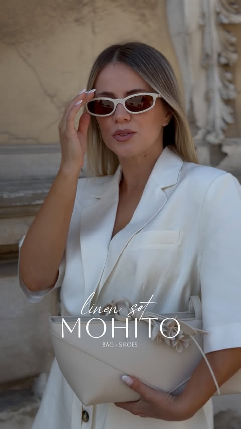 Instagram post by @maajitaa for Mohito. Caption reads: [...] odelo, sunčani dani i nova kolekcija iz....