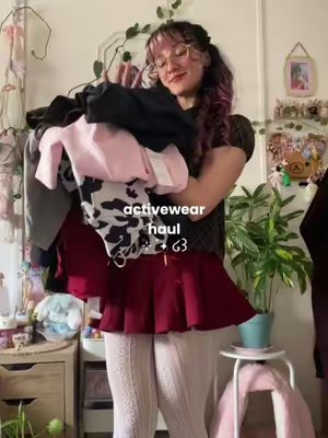TikTok post by @mocatccinooo for SHEIN Sports. Caption reads: [...] @SHEIN @SHEIN US @shein_sports #sheinsports....