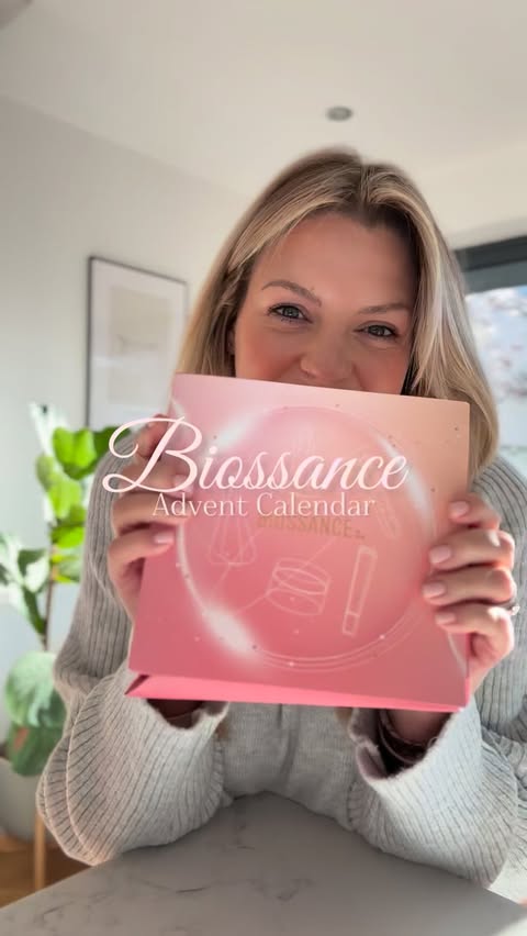 Instagram post by @amanda.raine_ for Biossance. Caption reads: [...] of brilliant skincare products! I love....