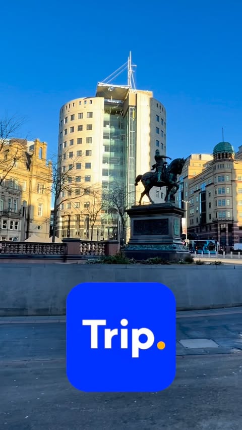 Instagram post by @little_bites_big_adventures for Trip.com. Caption reads: [...] the Great British Rail Sale is live on....