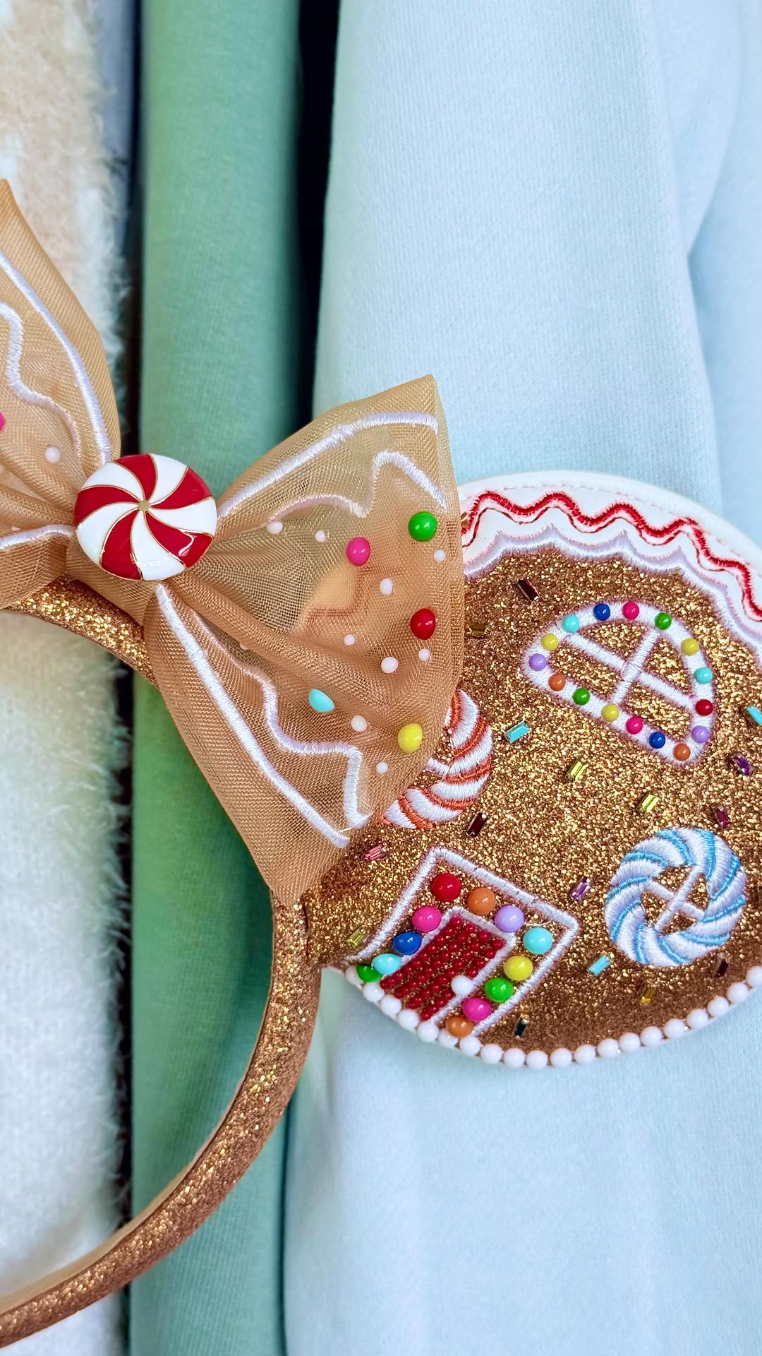 Instagram post by @deanastyle for BaubleBar. Caption reads: The new Disney x BaubleBar Holiday 2025 Collection....