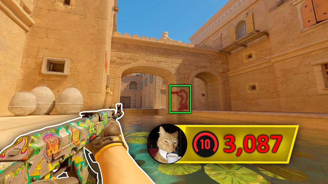 YouTube post by @lekoen for SkinsMonkey. Caption reads: Was This Guy Cheating...?.
