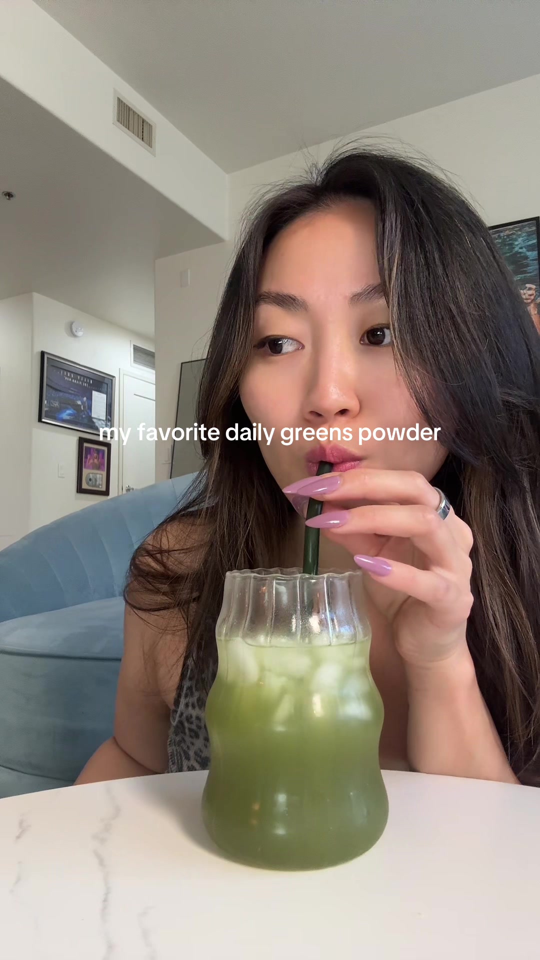 TikTok post by @juliqnnq for Proper Health. Caption reads: i go to sleep thinking abt this 🥒🍏 @Proper....