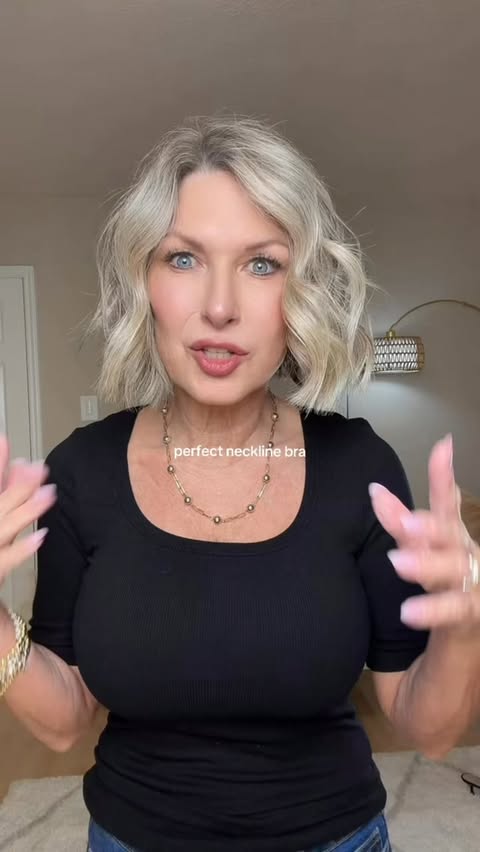 Instagram post by @mistytherealtor.71 for Underoutfit. Caption reads: The bra you need when the neckline is part of the....