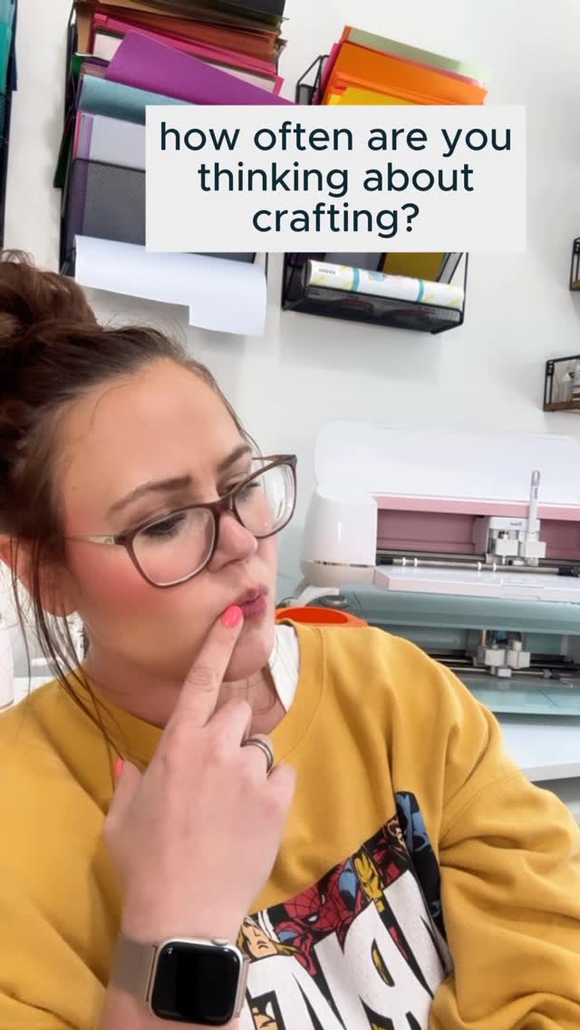 Instagram post by @dinosaurmamasvg for Creative Fabrica. Caption reads: Monday to Sunday, crafting is on the brain! 🧠 How....