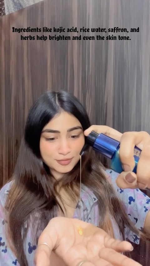 Instagram post by @ishikaaz_xo for Blue Nectar. Caption reads: [...] makes your skin feel clean and soft ✨ Blue....