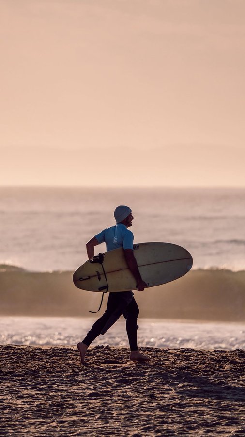 Instagram post by @campsbaygirl for Corona. Caption reads: The perfect setting for yoga &....