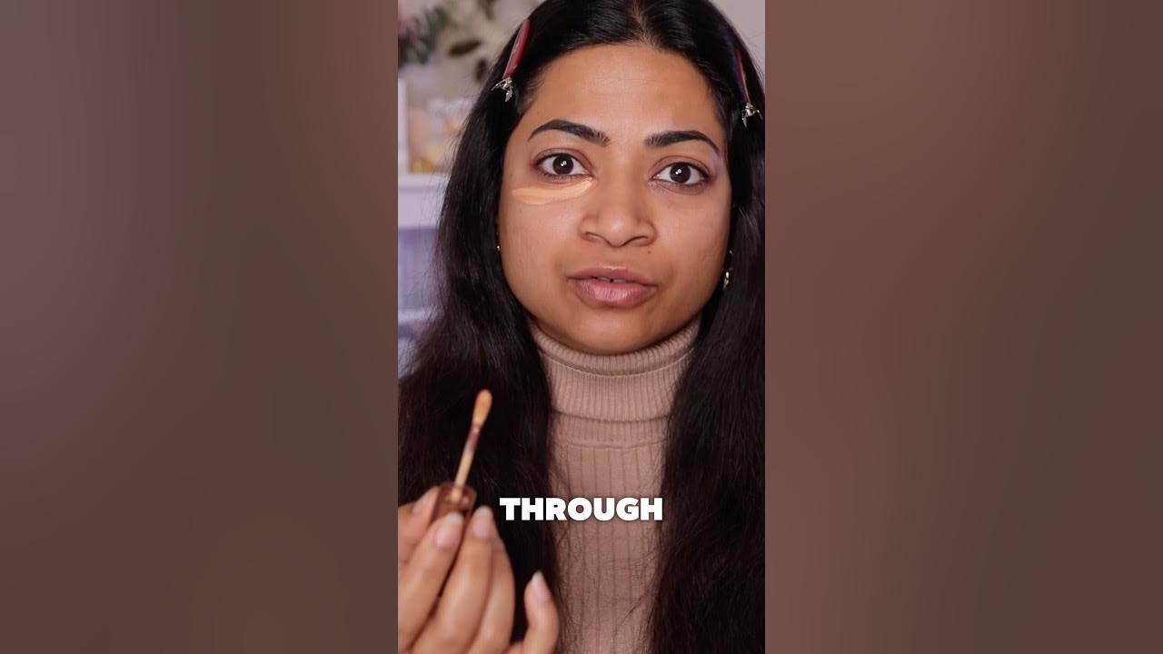 YouTube post by @paintedbypru for Huda Beauty. Caption reads: [...] properly. Product List @Hudabeauty Faux....