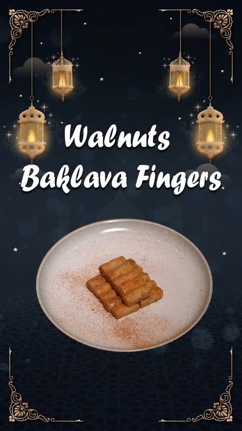 Instagram post by @chefrabehamer for California Walnuts. Caption reads: Baklava Walnuts #californiawalnutsmena....