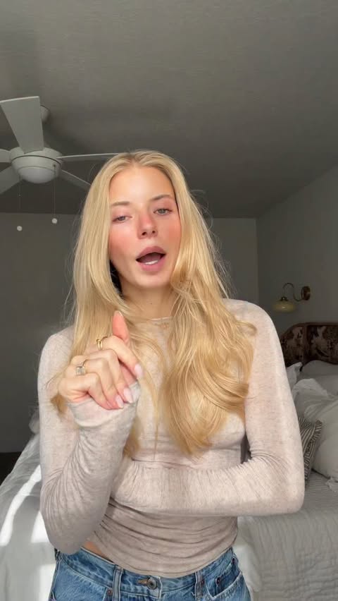 Instagram post by @oliviadaytonn for Amika. Caption reads: [...] for perfect day 3 hair ✨(the secret:....