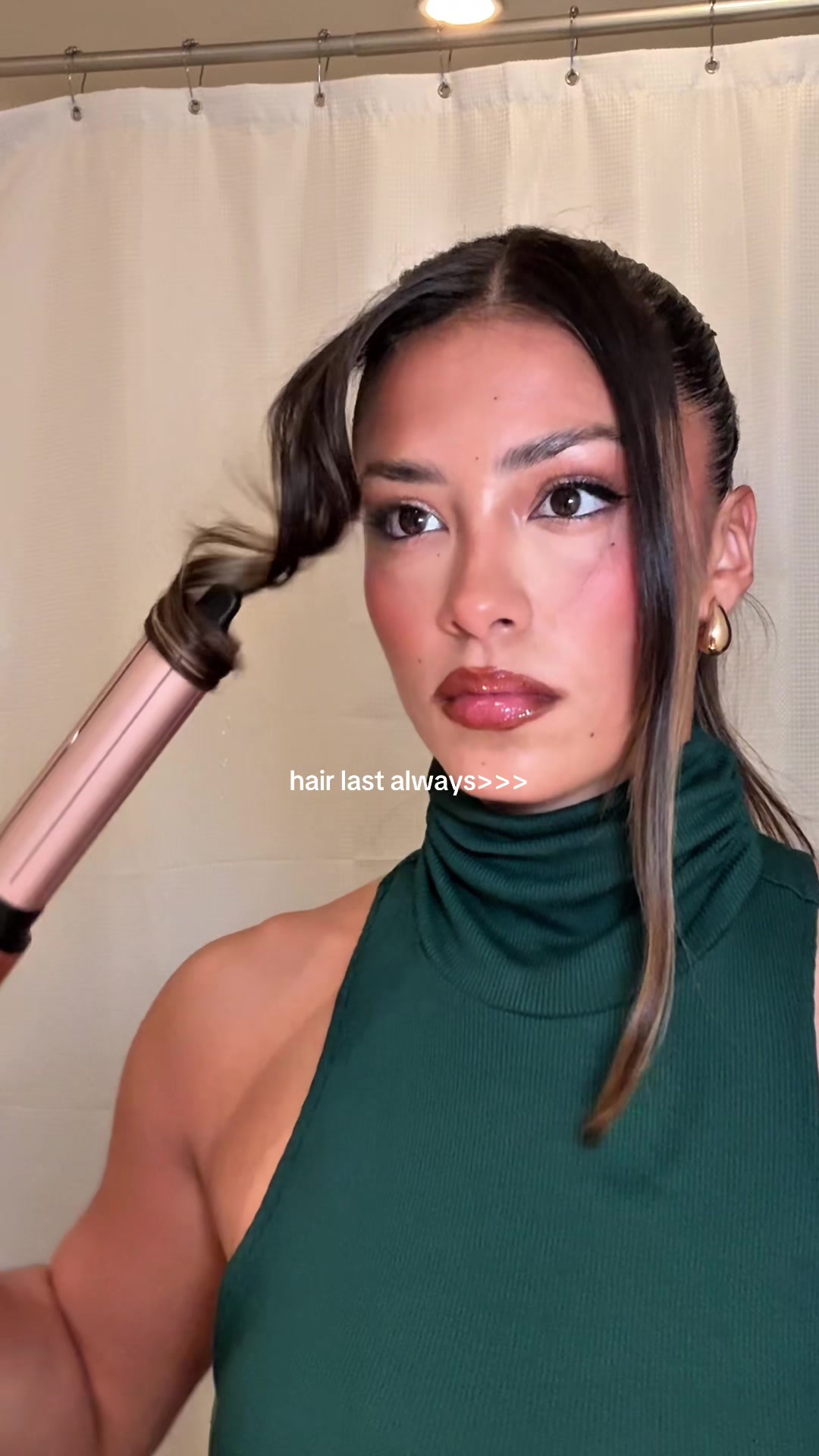 TikTok post by @calidoniomia for Ellis Brooklyn. Caption reads: [...] Ta Beauty @Coco&Eve @Miu Miu @Ellis Brooklyn....