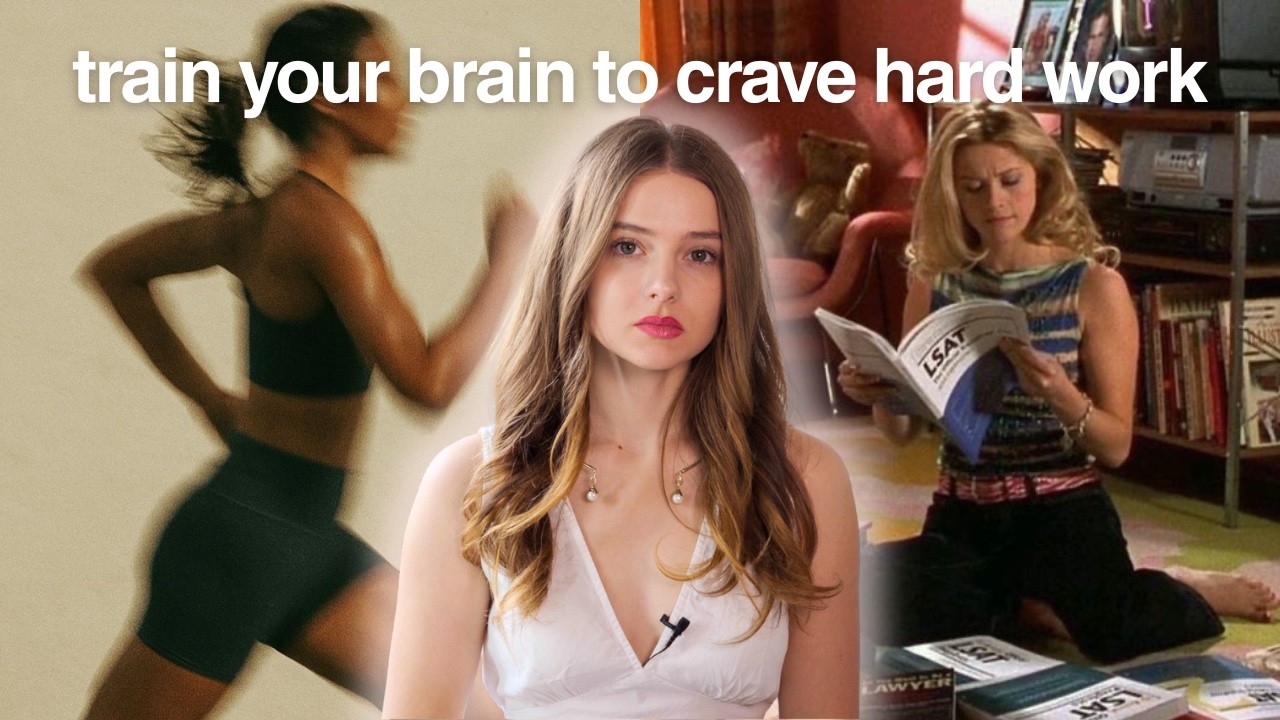 YouTube post by @olgaloiek for Brilliant.org. Caption reads: HOW TO BECOME ADDICTED TO DOING HARD THINGS (with....