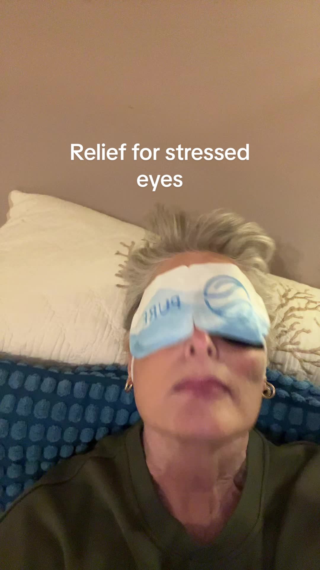 TikTok post by @mwogrady for Body Restore. Caption reads: [...] #eyestrainrelief#pamperyoureyes @Body....