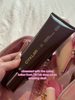 TikTok post by @micaylamalchiodii for Cyklar. Caption reads: Soooo amazing love this lotion @CYKLAR #lotion....
