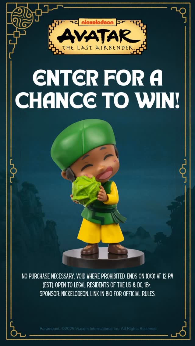 Instagram post by @avatarlegends for Jazwares. Caption reads: a giveaway fit for legends! 

Calling all Avatar....