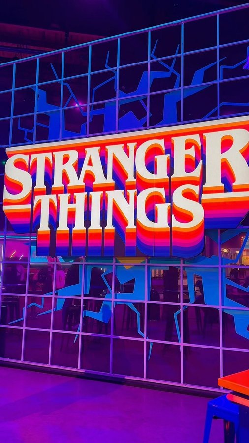 Instagram post by @datenightinatlanta for Stranger Things Experience. Caption reads: This past weekend we visited the....