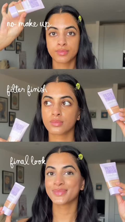 Instagram post by @tanvi.x for Collection Cosmetics. Caption reads: [...] Yes please!!! 💛 Ad using the....