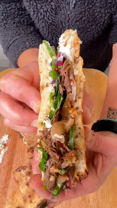 Instagram post by @pizzarosha for Ooni. Caption reads: Shabe yalda ( the longest night) 

Leftover Shab-e....