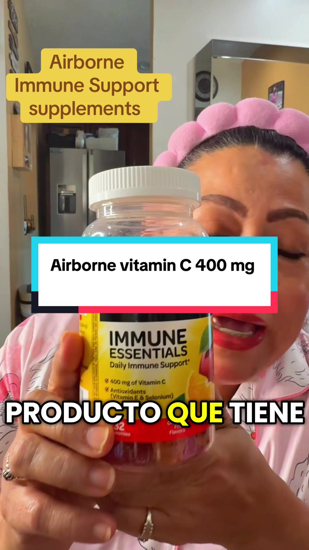 TikTok post by @elenacervantes_bella0619 for Airborne. Caption reads: [...] consult to your doctor or physician ,....