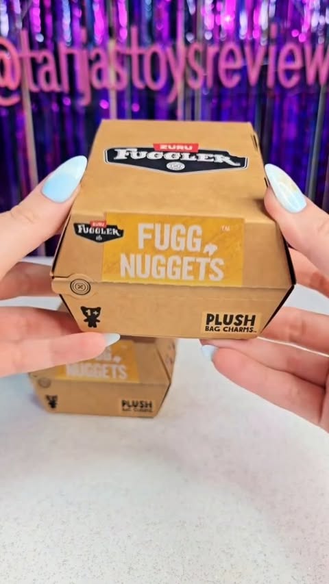 Instagram post by @tanjastoysreview for Zuru Toys. Caption reads: 🧆Craving some Nuggets, but the courier sent us....