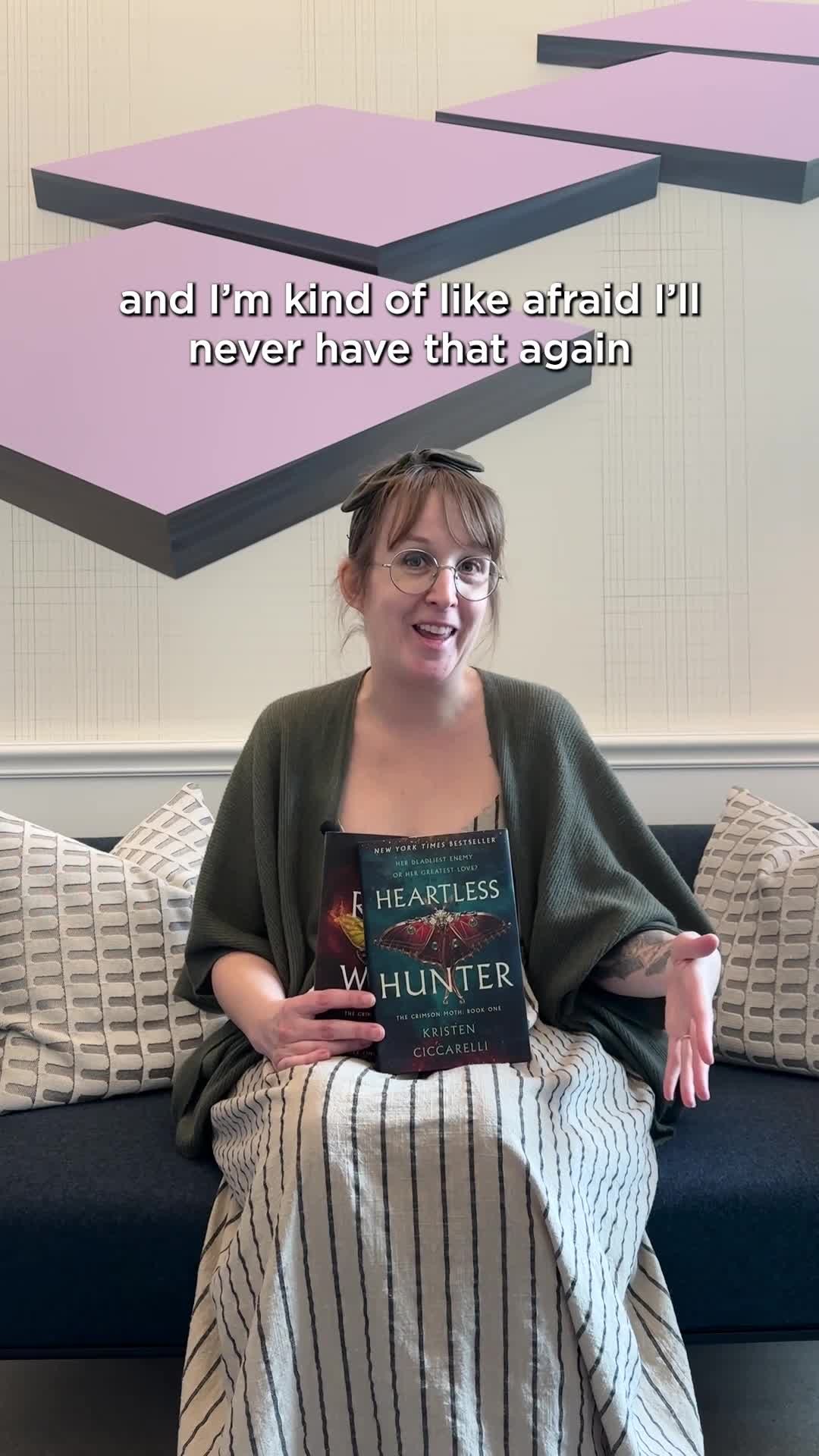 Instagram post by @kristenciccarelli for Wednesday Books. Caption reads: The incomparable Kristen Ciccarelli tells us her....