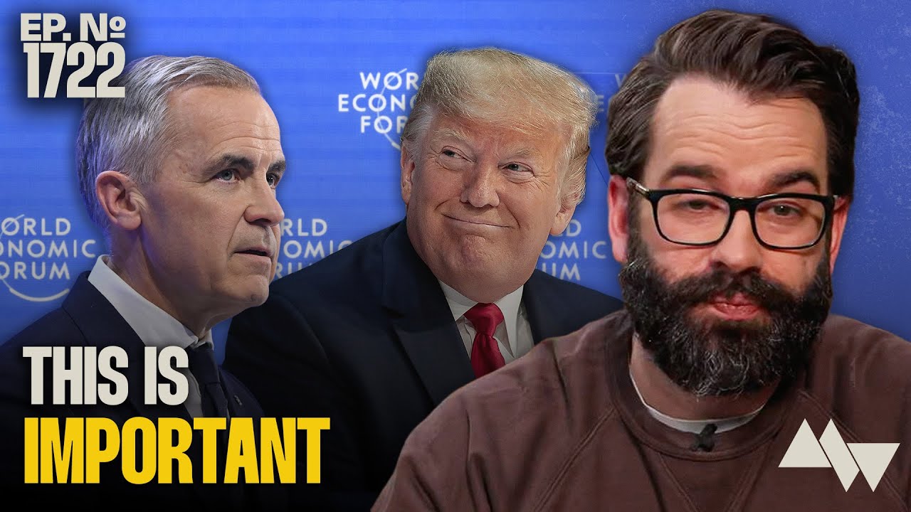 YouTube post by @MattWalsh for ARMRA. Caption reads: The WEF Made One Thing Very Clear: If Democrats....